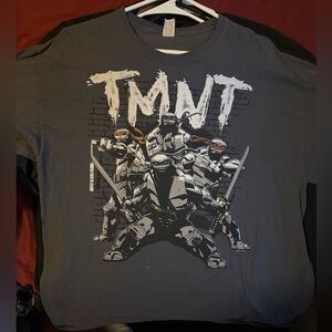 TMNT Graphic Men's Short Sleeve Shirt - Charcoal